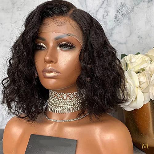 18 Inch Natural Curly Human Hair Wig for Women, Realistic Feel
