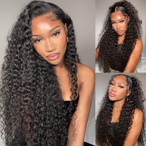 22 Inch Curly Human Hair Wig for Women Natural Look and Feel