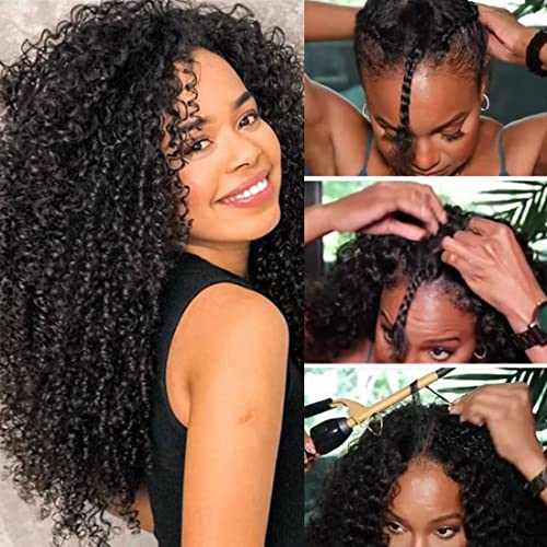 Curly U Part Human Hair Wig