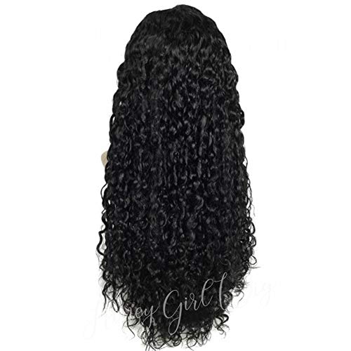 Human Hair Curly U Part Wig Natural Look Adjustable Straps 20 Inch - Image 3