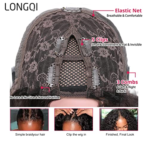 Curly U Part Human Hair Wig - Image 3