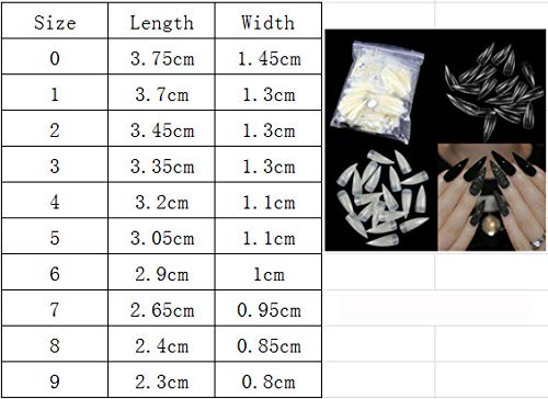 Curved Acrylic Nail Tips 100 Piece Set for Easy Flawless Application - Image 5