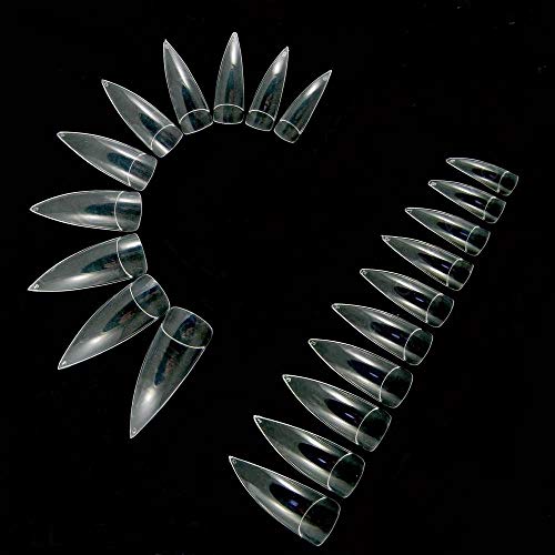 Curved Acrylic Nail Tips 100 Piece Set for Easy Flawless Application - Image 2