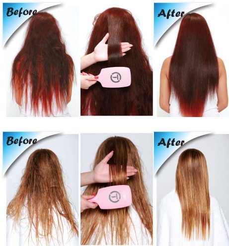 Cushioned Rubber Hair Brush - Image 4