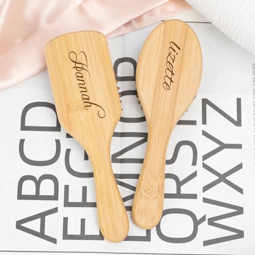 Custom Engraved Hair Brush with Personal Design, Durable and Stylish