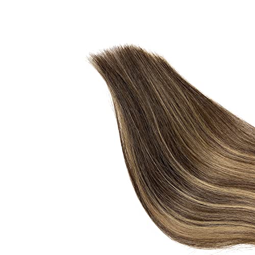 Dark Brown 18 Inch Clip-In Human Hair Extensions for Versatile Styling - Image 9