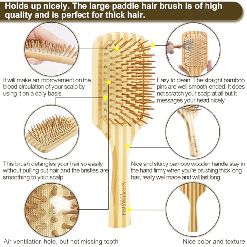 Detangling hair brush for knots and tangles. - Image 4
