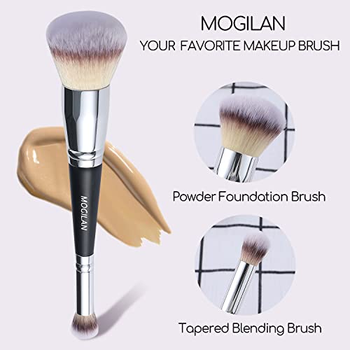 Dual Ended Professional Makeup Brush for Liquid Foundation and Concealer, Large Fluffy Brush - Image 5