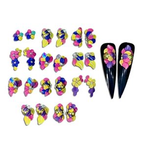 Durable LED Acrylic Nail Tips for Long-lasting Manicures - 24 Piece Set