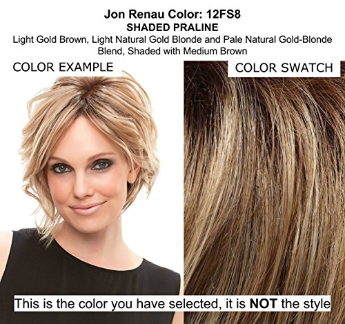 EasiPart HD XL 12inch Length Topper Color 12FS8 Shaded Praline-Hairpieces Heat Friendly Synthetic Clip In 1 Piece Monofilament 3*5.75in Base Cover Thinning Bundle MaxWigs Hairloss Booklet - Image 2