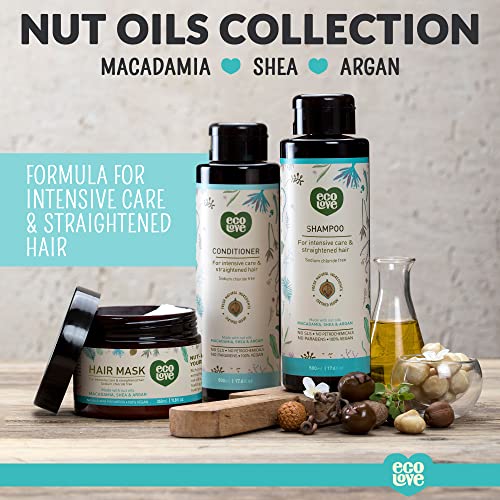 ecoLove Deep Conditioning Hair Mask, Natural Macadamia Hair Mask,Shea Moisture Hair Mask,Argan Oil Hair Mask, No SLS or Parabens – with Natural Moroccan Oil Extract -Vegan and Cruelty-Free. 11.8 oz - Image 6