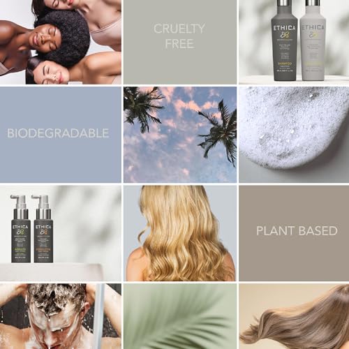 Ethica Hair Growth Shampoo and Conditioner Set - Cleanse and Hydrate for Healthy Hair and Scalp, Moisturizing Shampoo and Conditioner, High Performance Hair Care, 8.45 fl. Oz. / 250 mL - Image 6
