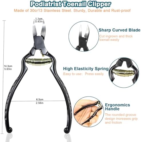Extended Reach Nail Clippers Comfortable Grip for Easy Grooming Durable Design - Image 2