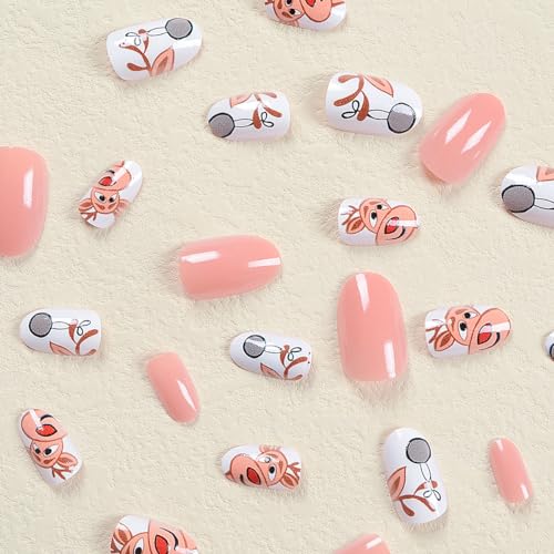 Festive Reindeer Acrylic Nail Art Set for Beautiful Holiday Nail Designs - Image 2