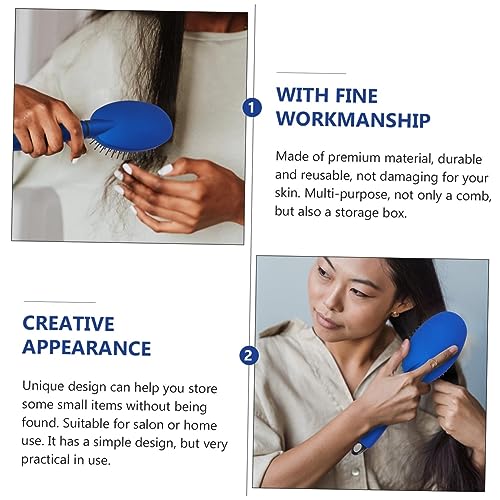 FRCOLOR 1pc Box Storage Box Roller Comb Hair Dryer Brush Hair Massage Brush Comb for Curly Hair Detangler Brush Paddle Hair Comb Men Hair Comb Dressing Box Straight Hair Plastic Travel - Image 6