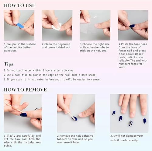 French Tip Press on Nails Christmas Fake Nails Short Square Glue on Nails Red False Nail Tips Full Cover Red Stick on Nails Glossy Xmas Acrylic Nails for Women Girls Christmas Nail Art Decoration - Image 6