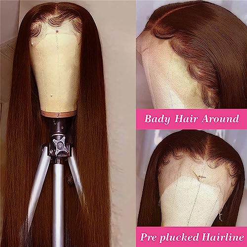 100% Human Hair Full Lace Straight Wig for Natural Look and Comfort - Image 4