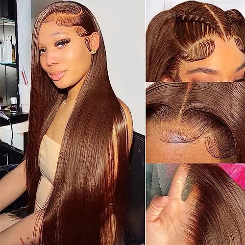 100% Human Hair Full Lace Straight Wig for Natural Look and Comfort - Image 2