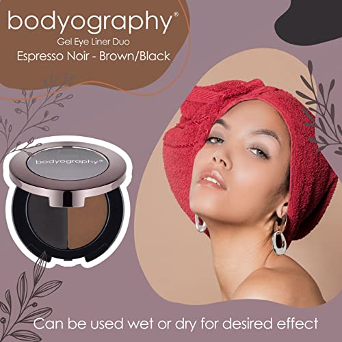 Gel Eye Liner Duo Espresso Noir (Brown/Black) - Image 2
