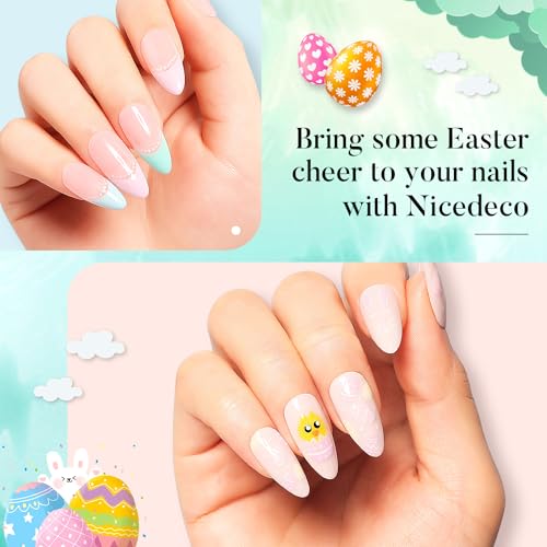 Gel Nail Polish Easter Spring Summer 6 Colors Gel Polish Green Blue Nude Pink Purple Nail Polish Gel Easter Gifts for Women Girls - Image 4