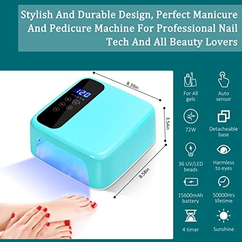 Gel nails cured with blue light. - Image 7