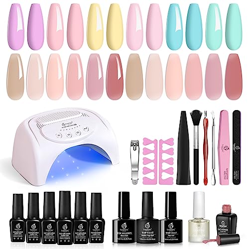 Gellen 6 Color Gel Nail Polish Set for Vibrant, Long-Lasting Manicures