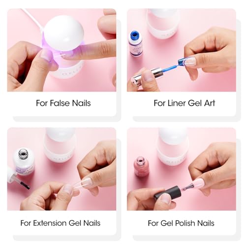 Gellen Mini UV Light for Gel Nails, Small UV Nail Lamp for Easy and Fast Extension System, Portable Manicure Uv Led Light for Gel Nail Polish DIY Nail Art - Image 7