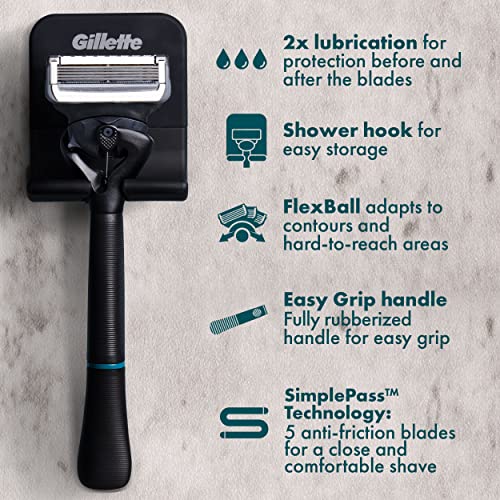 Gillette 2-in-1 Refreshing Shampoo and Body Wash for Men, 12 oz Bottle - Image 2