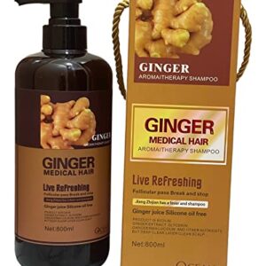 Ginger Dandruff Relief Shampoo Scalp Care 12 oz Bottle for Healthy Hair