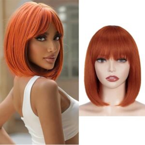 Ginger human hair wig