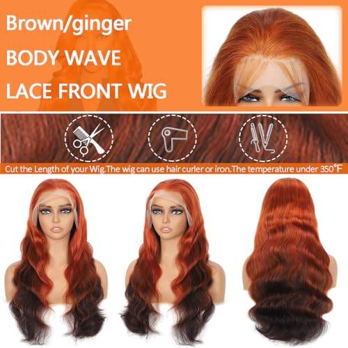 Ginger Orange Short Human Hair Wig for a Stylish Look and Comfortable Fit - Image 3