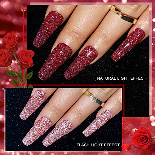 Shimmering Glitter Gel Nail Polish 15ml Long-Lasting Fast-Drying for Beautiful Nails - Image 3