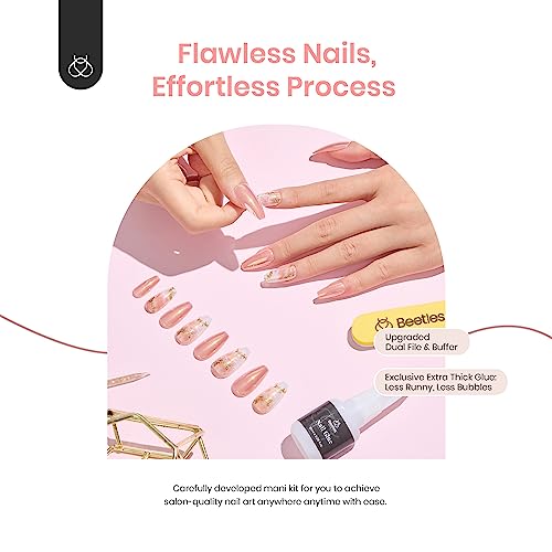 24 Piece Glittery Grey Acrylic Nails Set for a Stunning Manicure - Image 7