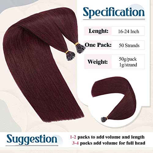 20 Inch Glue-In Hair Extensions for Voluminous, Long Hair - Ready to Apply - Image 5