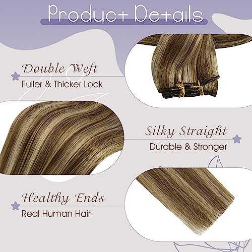 Goo Goo 18 Inch 7 Piece Human Hair Extensions for Versatile Styling - Image 4