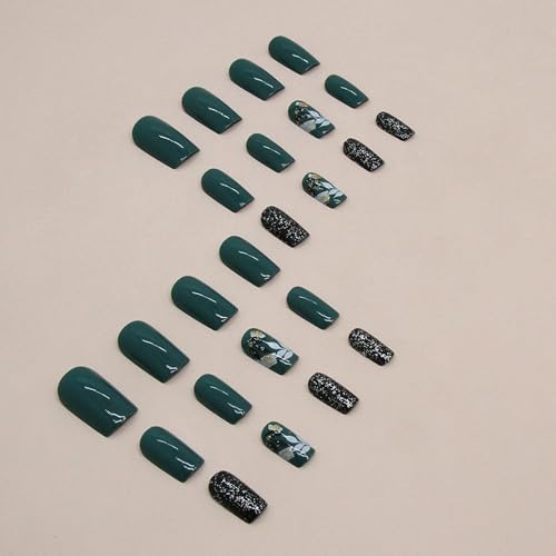 Green stick-on nails for easy application and removal. - Image 4