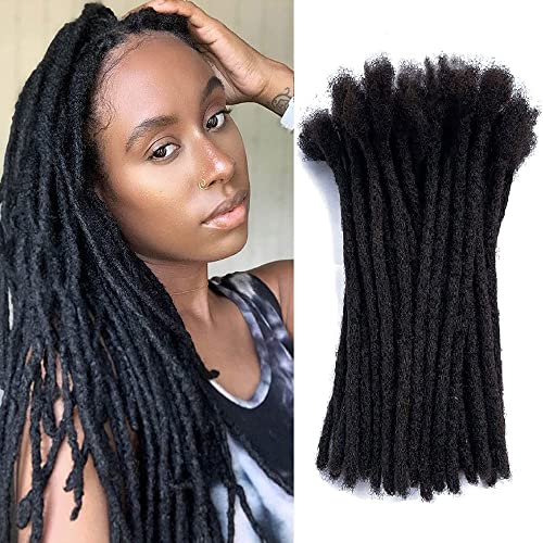 Handmade 12-Inch Human Hair Locs for Natural Look and Feel - Image 6