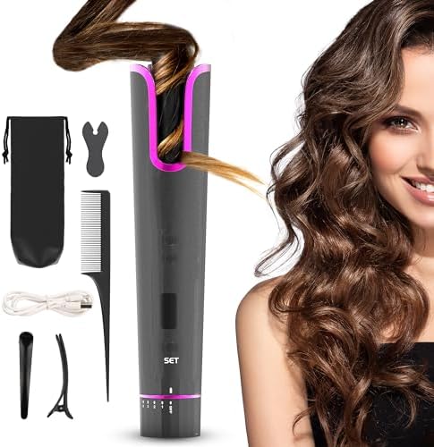 1-inch Heated Curling Brush for Effortless Styling and Smooth Waves