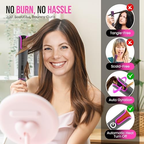 1-inch Heated Curling Brush for Effortless Styling and Smooth Waves - Image 5