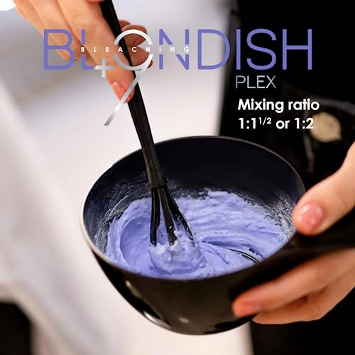 Hellawell BLONDISH PLEX + 9 Hair Bleach Powder, Hair Bleach with Moroccan Argan Oil, Lifting up to 9 Tones, Purple Formula, 500gr, 17.6 oz - Image 6