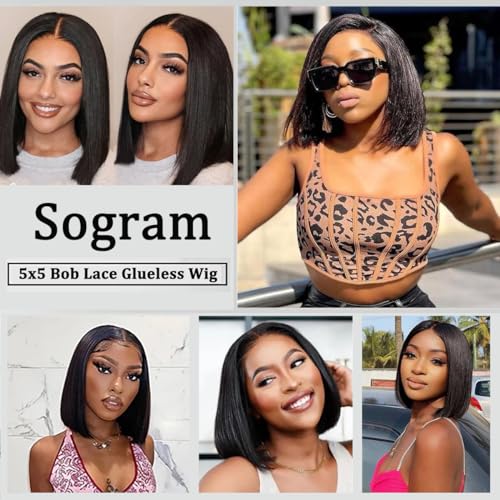 New 10-inch Bob Wig, Real Human Hair, Natural Texture for Women - Image 7