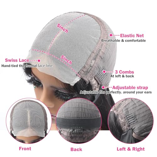 New 10-inch Bob Wig, Real Human Hair, Natural Texture for Women - Image 4