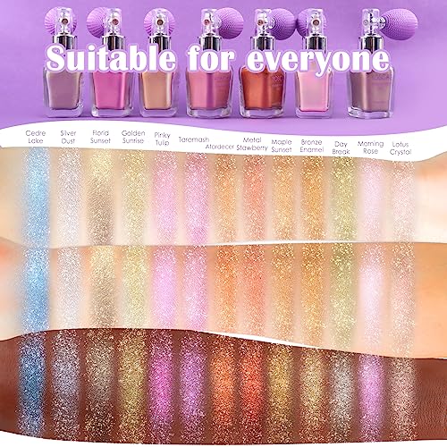20ML Red Glitter Shimmer Highlighter Powder Spray Makeup for Face Hair Nails - Image 6