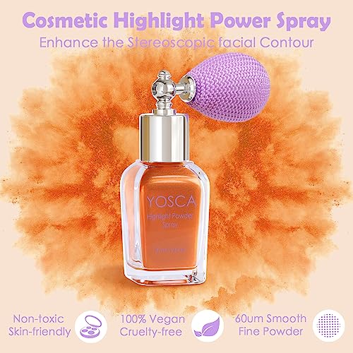 20ML Red Glitter Shimmer Highlighter Powder Spray Makeup for Face Hair Nails - Image 5