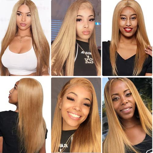 Honey Blonde Straight Hair Bundles 8A Grade Double Weft 300g 22 24 26 Inch - Image 2