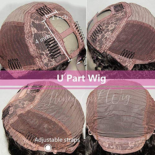 Honey Blonde 14 Inch U Part Wig Human Hair Natural Look for Effortless Styling - Image 2