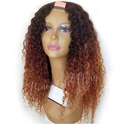 Honey Blonde 18 Inch U Part Human Hair Wig for Natural Appearance