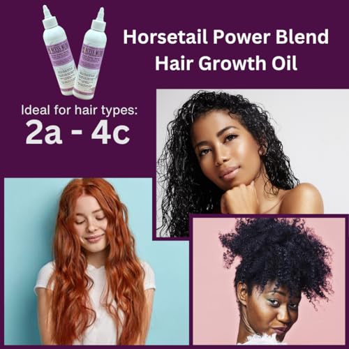 Horsetail Hair Growth Oil - Rosemary & Batana Oil - Strengthens, Nourishes, Enhances Hair Shine and Softness - 5 oz - Image 7