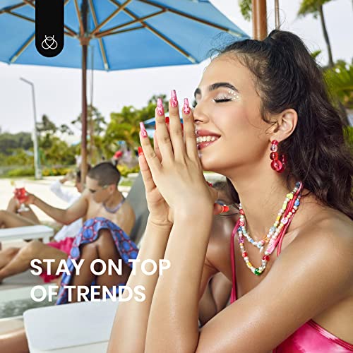 Vibrant Hot Pink Summer Nail Polish 15ml for Eye-Catching Nails - Image 5