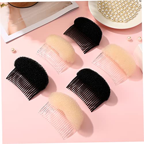 Housoutil 6pcs Sponge Hair Styling Hair Styling Accessories Hair Styling Tools Hair Clips for Curls Hair Ponytail Hair Gems for Women Volumizing Hair Clips Acrylic Hairbrush Women's Curly - Image 9